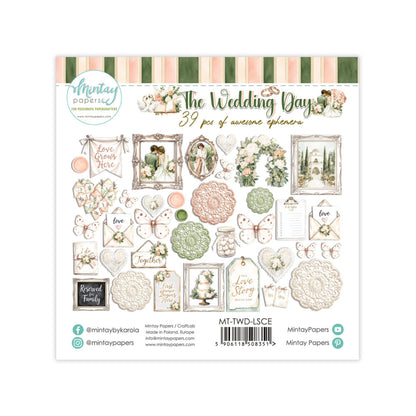 Mintay The Wedding Day Paper Ephemera (39pcs)