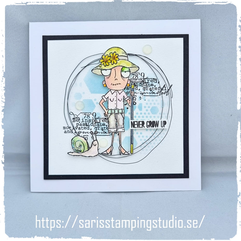 TP-738 - A7 Clear Stamp Set - Gardener Dee