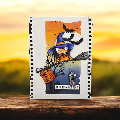 #TP-1298 - A7 Stamp Set - Free Broom Rides