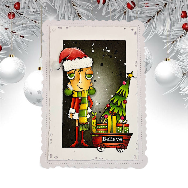 #607 - A7 Clear Stamp Set - Holiday Fox