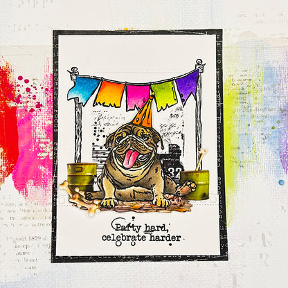 #1141 - A6 Stamp Set - Bulldog Bash