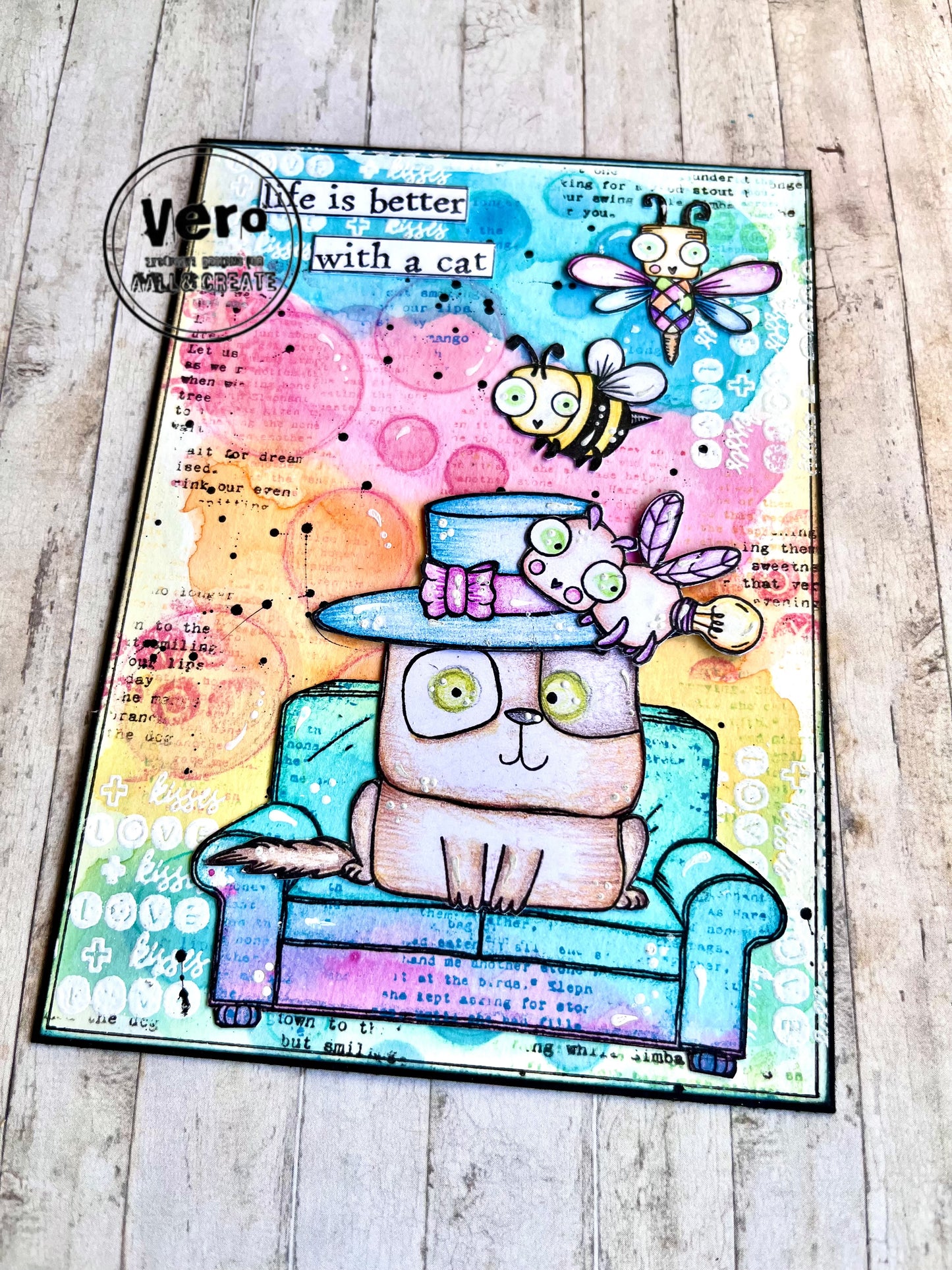 #1039 - A7 Stamp - Buzzie Bugs