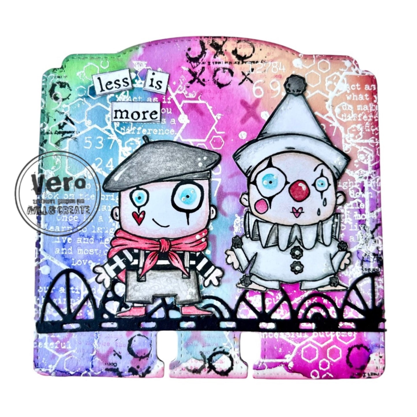 #1210 - A7 Stamp Set - Pierrot And Mime