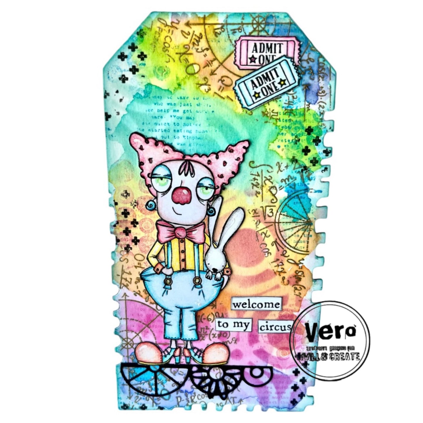 #1207 - A7 Stamp Set - Clown Dee