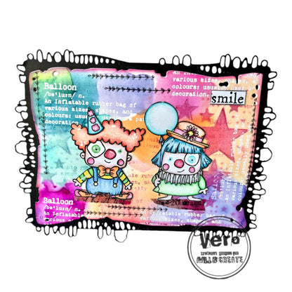 #1209 - A7 Stamp Set - Clown Around