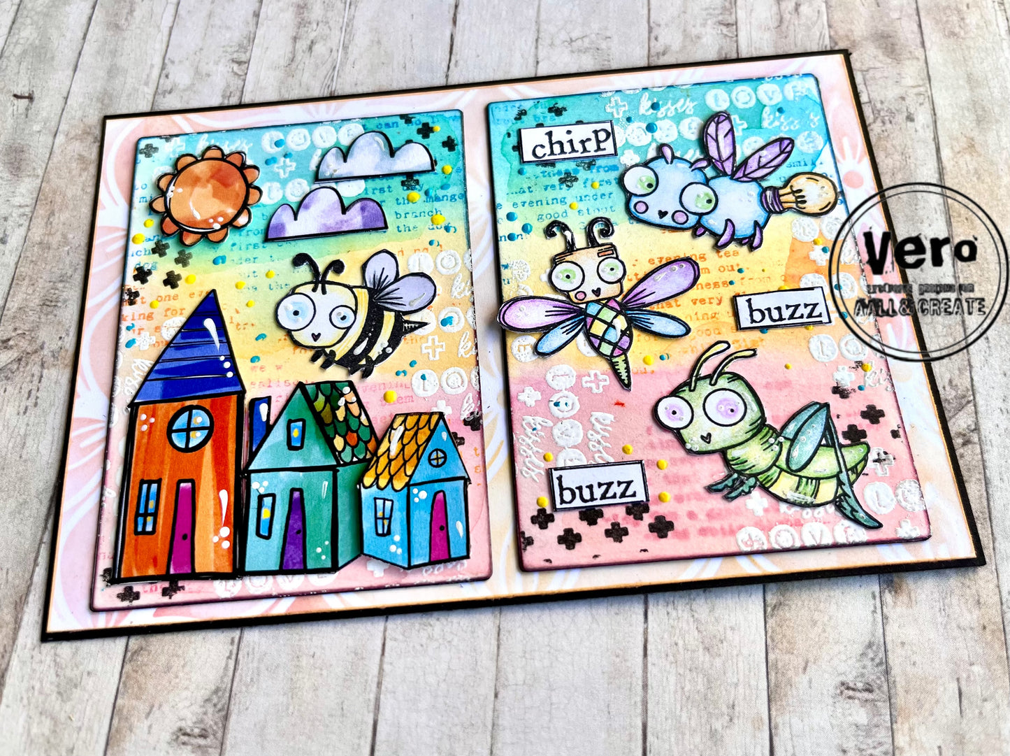 #1039 - A7 Stamp - Buzzie Bugs