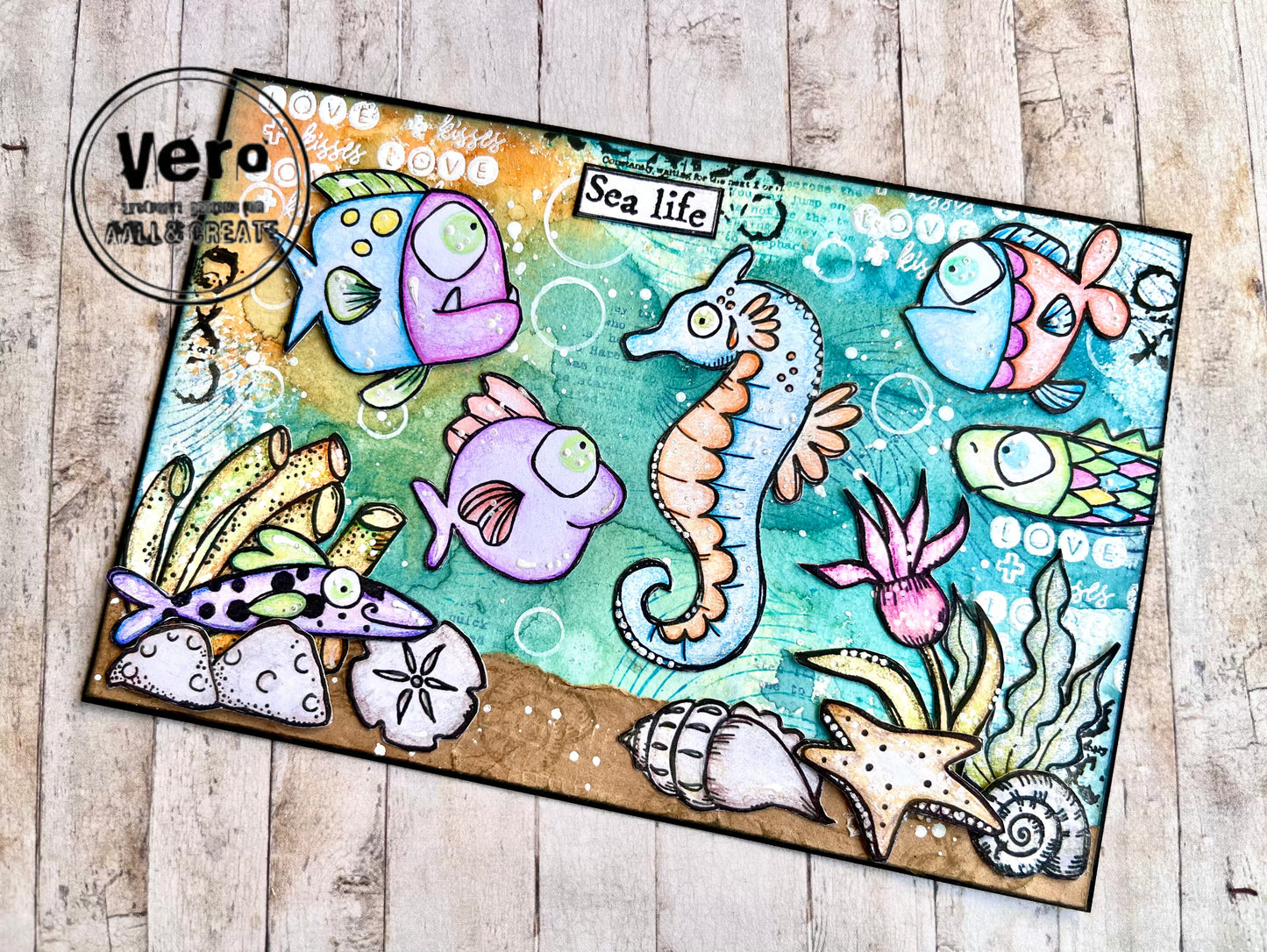 TP-1038 - A6 Stamp - Fish Tank