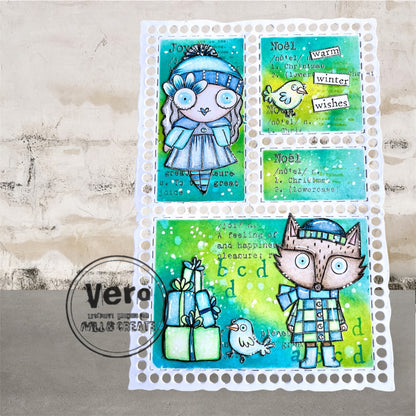 #608 - A7 Clear Stamp Set - Miss Merry