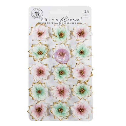 Prima Marketing Christmas Blush Flowers Snowy Morning (15pcs) by Frank Garcia