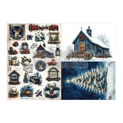 Re-Design with Prima Hearth & Holly A3 Decoupage Fiber Pack (2pcs)