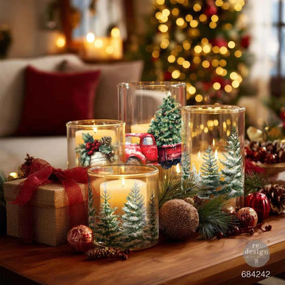 Re-Design with Prima Hometown Holiday 3,25x11,5 Inch Luxe Transfers (2pcs)