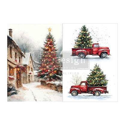 Re-Design with Prima Northbound Traditions A4 Decoupage Fiber Pack (2pcs)