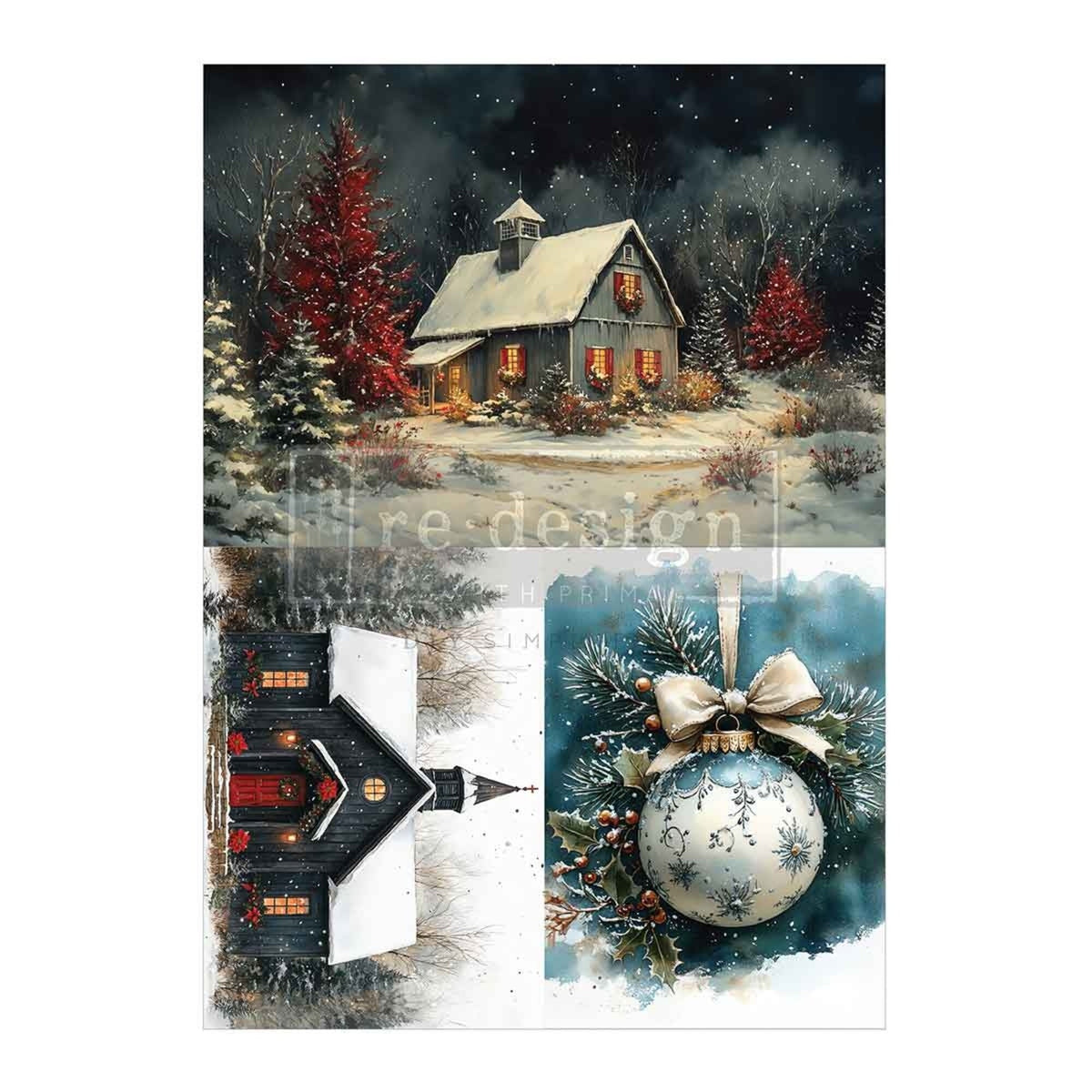 Re-Design with Prima Silent Timber Memoirs A4 Decoupage Fiber Pack (2pcs)