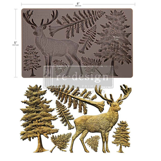Re-Design with Prima Stag Of The Highlands 5x8 Inch Decor Mould