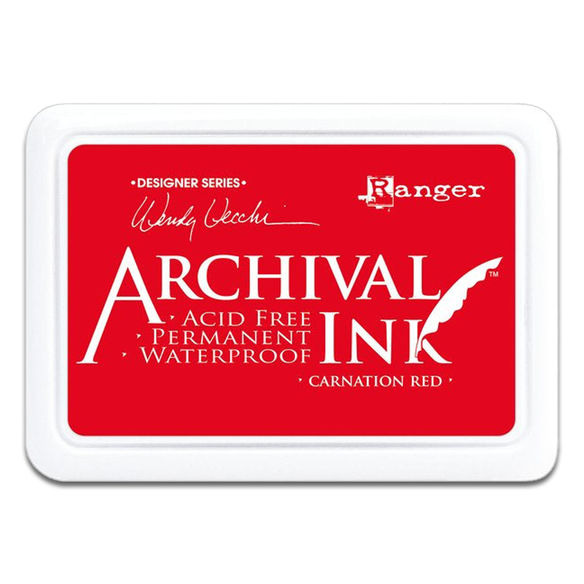 Archival Ink Pad Carnation Red