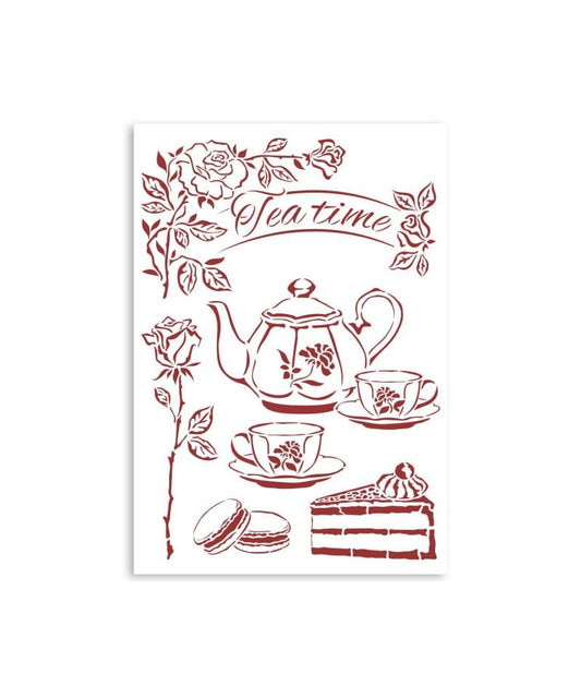 Stamperia 21 x 29.7 cm G Stencil Casa Granada Tea