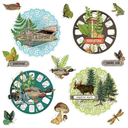 Simple Stories Simple Vintage Lakeside Chipboard Clusters