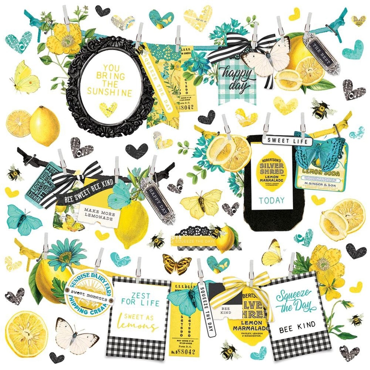 Simple Stories Simple Vintage Lemon Twist Banner Sticker