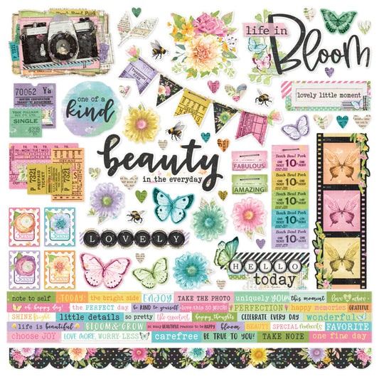 Simple Stories Simple Vintage Life in Bloom Cardstock Stickers