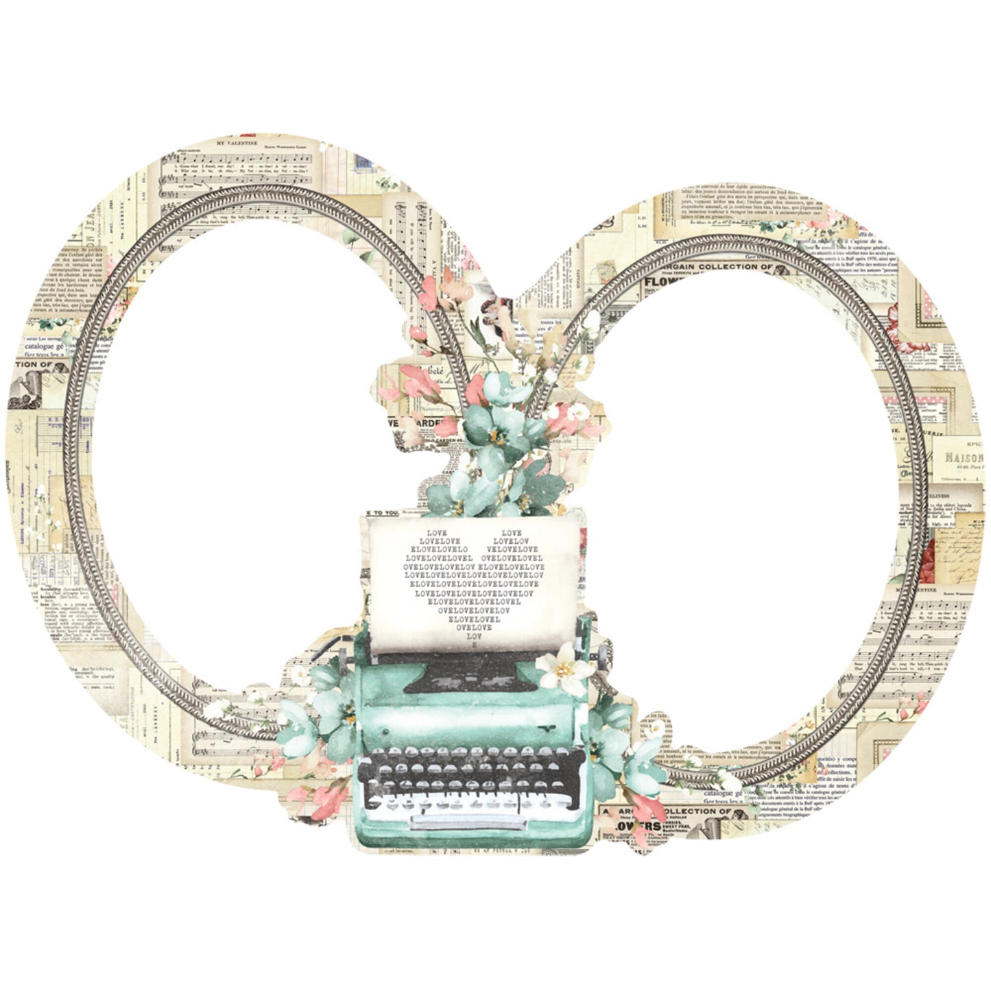 Simple Stories Simple Vintage Love Story Chipboard Frames