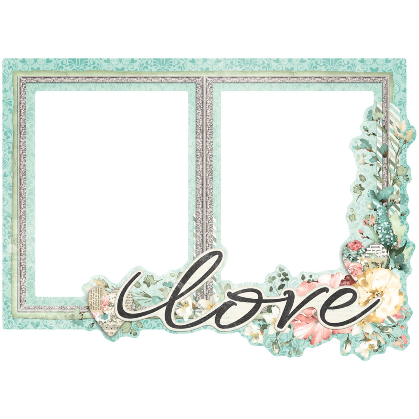 Simple Stories Simple Vintage Love Story Chipboard Frames