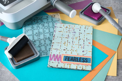 Sizzix Multi-Level Embossing Folder by Seth Apter Grid Graph