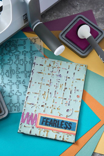 Sizzix Multi-Level Embossing Folder by Seth Apter Grid Graph