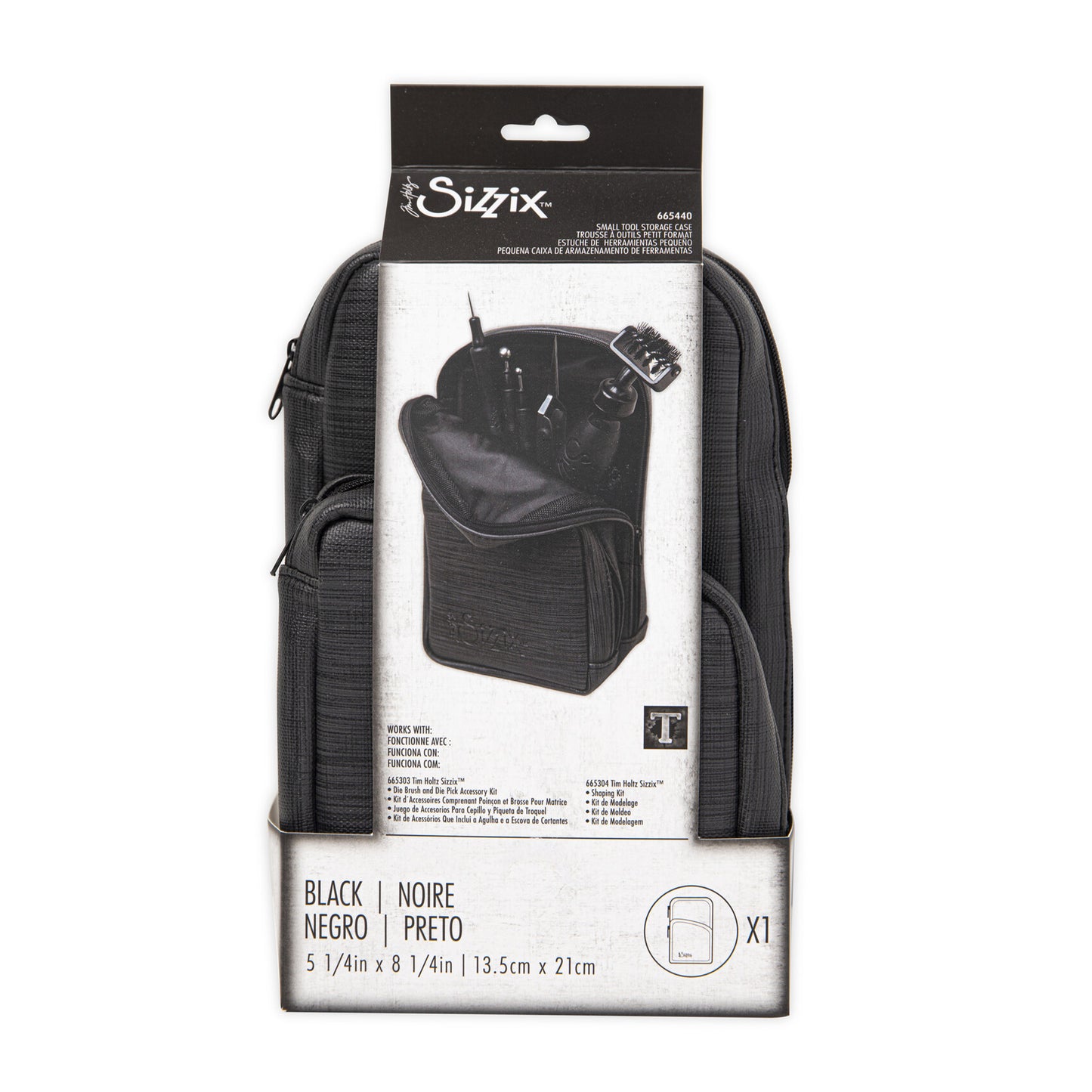 Sizzix Small Tool Storage Case Black by Tim Holtz