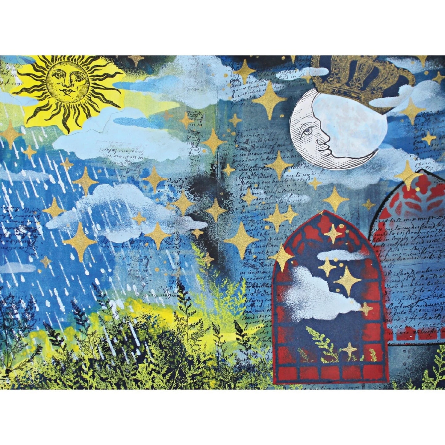 Sizzix Studio A5 Clear Stamps w/ A5 Stencils by Mark Montano Weather Wonder (3pcs)