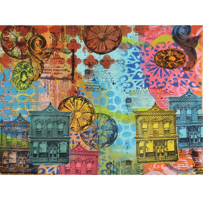 Sizzix Studio A5 Clear Stamps w/ A5 Stencils by Mark Montano Build It (3pcs)