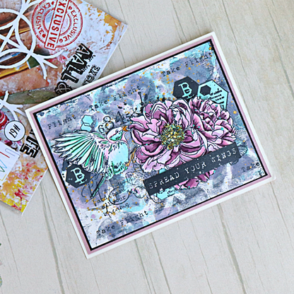 TP-709 - A5 Clear Stamp Set - Lighted Florals