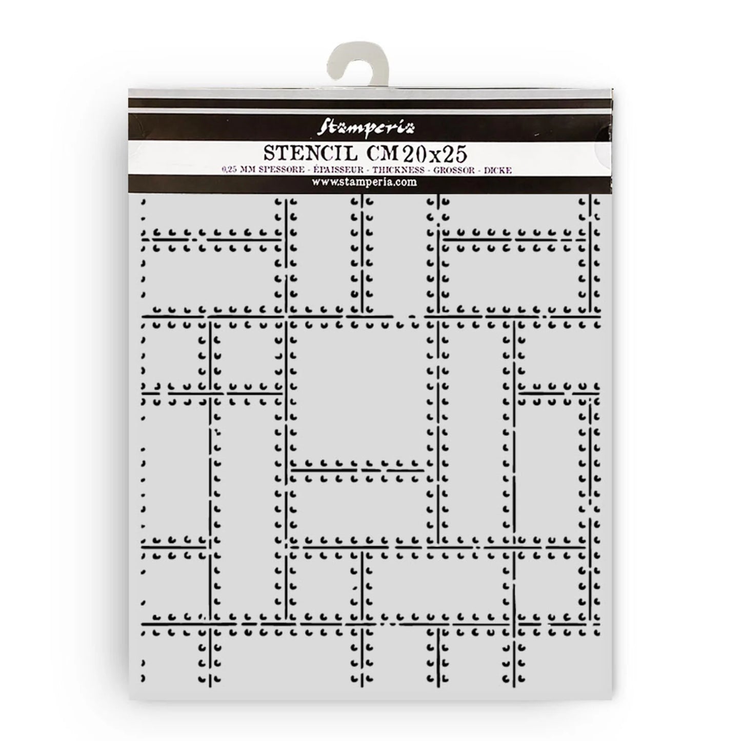 Stamperia A New Beginning Thick Stencil 20x25cm Metal Plates