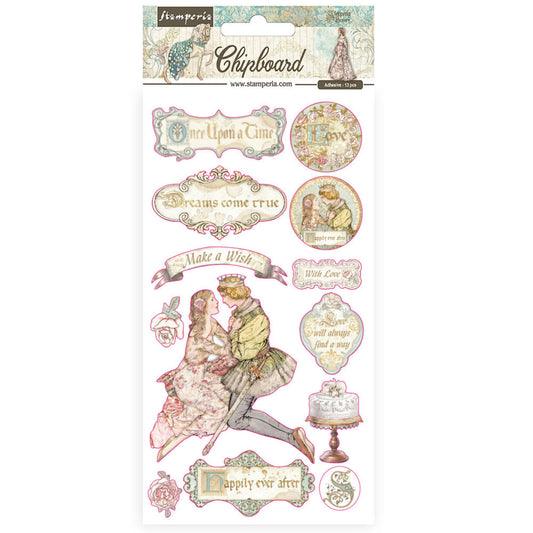 Stamperia Adhesive Shapes 15 x 30 cm Sleeping Beauty