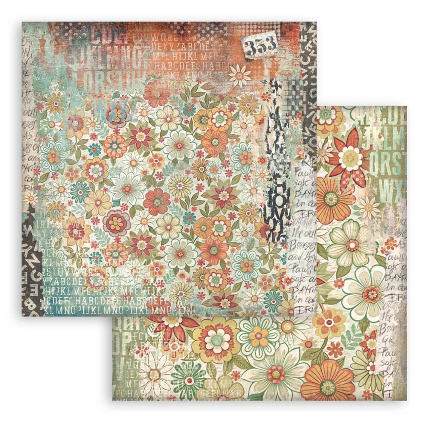 Stamperia Furry Friends 8x8 Inch Paper Pack Maxi Backgrouds Selection