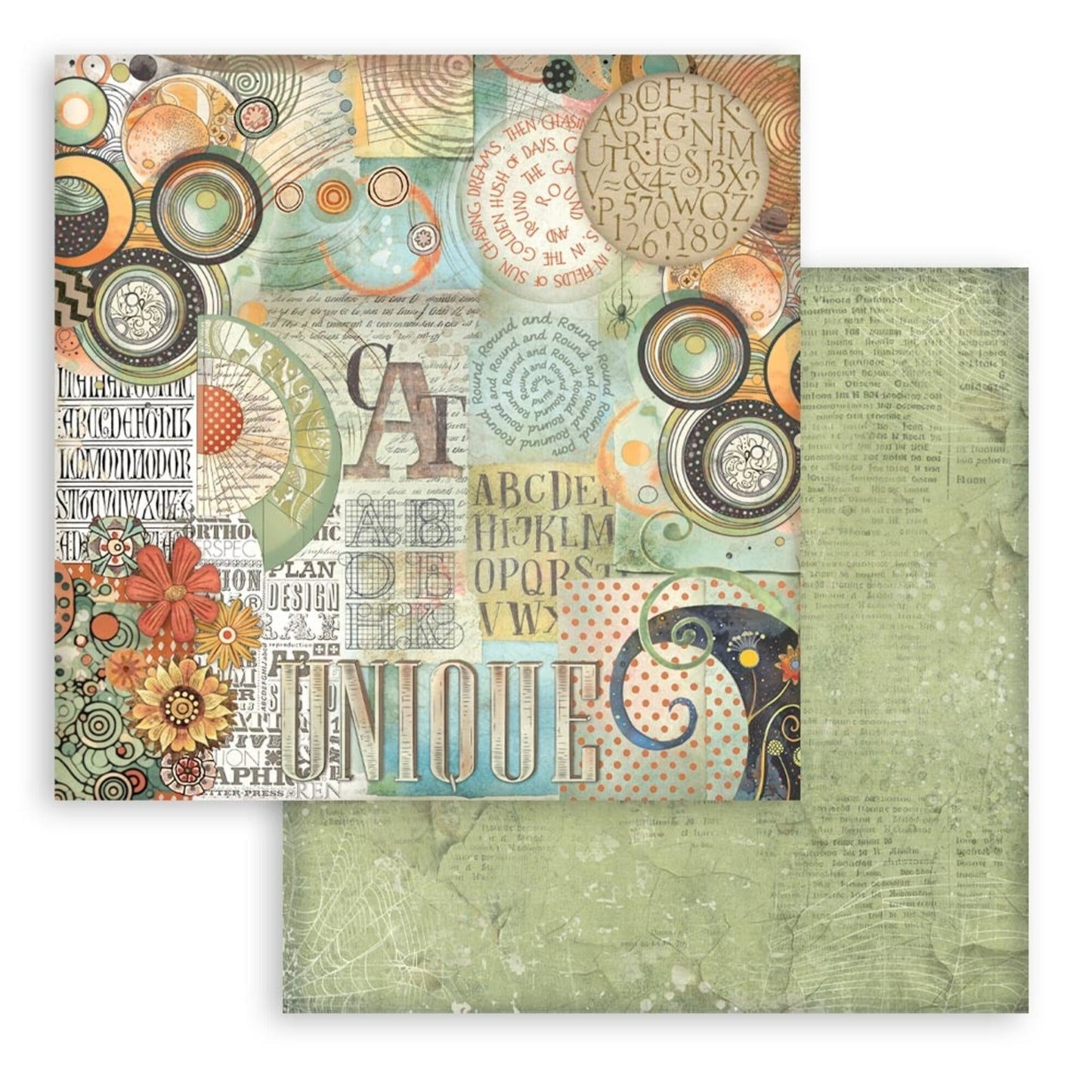 Stamperia Furry Friends 8x8 Inch Paper Pack Maxi Backgrouds Selection