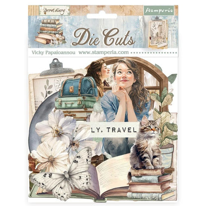 Stamperia Secret Diary Die Cuts Assorted (48pcs)