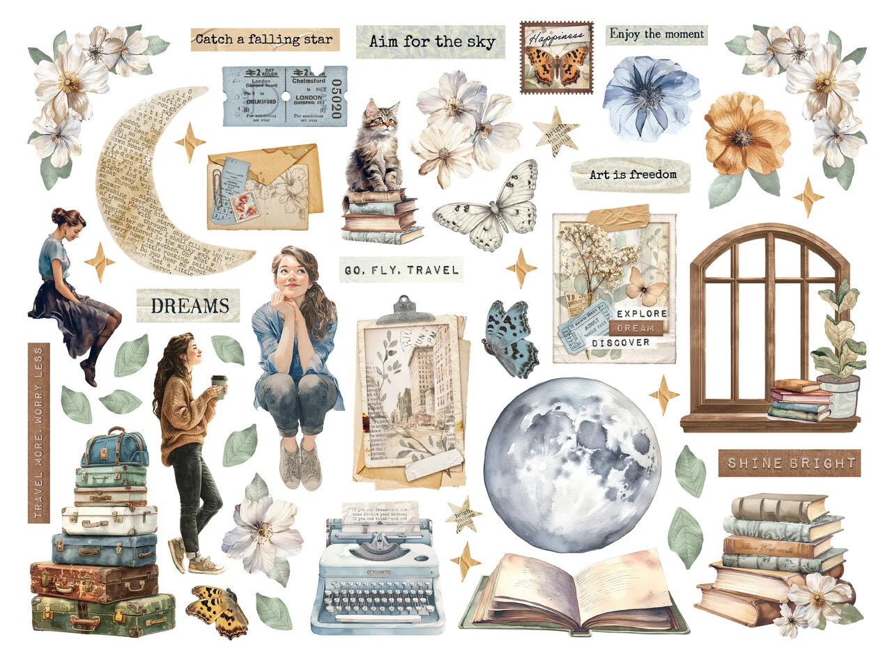 Stamperia Secret Diary Die Cuts Assorted (48pcs)