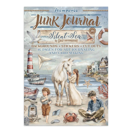 Stamperia Silent Sea Junk Journal stickers, Backgrounds, Cut-Outs