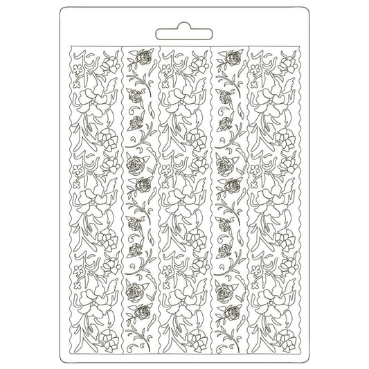 Stamperia Soft Mould A5 Alice Borders
