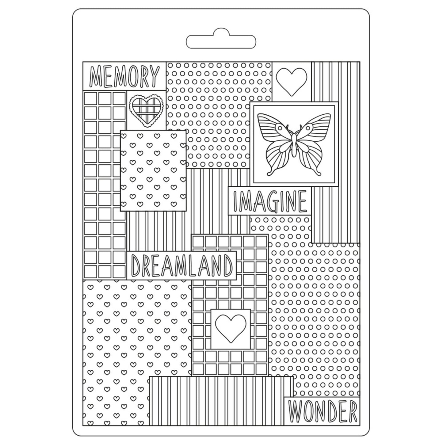 Stamperia Soft Mould A5 DayDream Patchwork