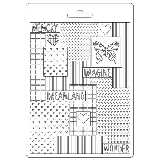 Stamperia Soft Mould A5 DayDream Patchwork
