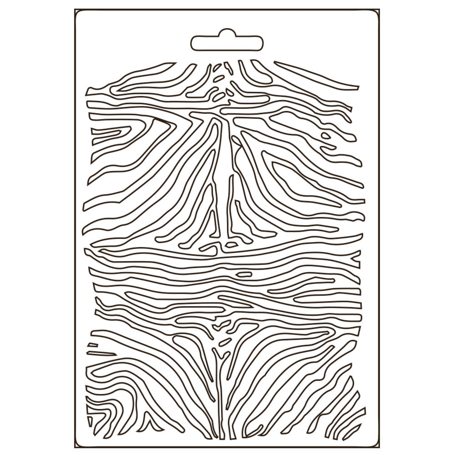 Stamperia Soft Mould A5 Savana Zebra Pattern