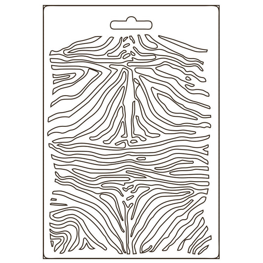 Stamperia Soft Mould A5 Savana Zebra Pattern