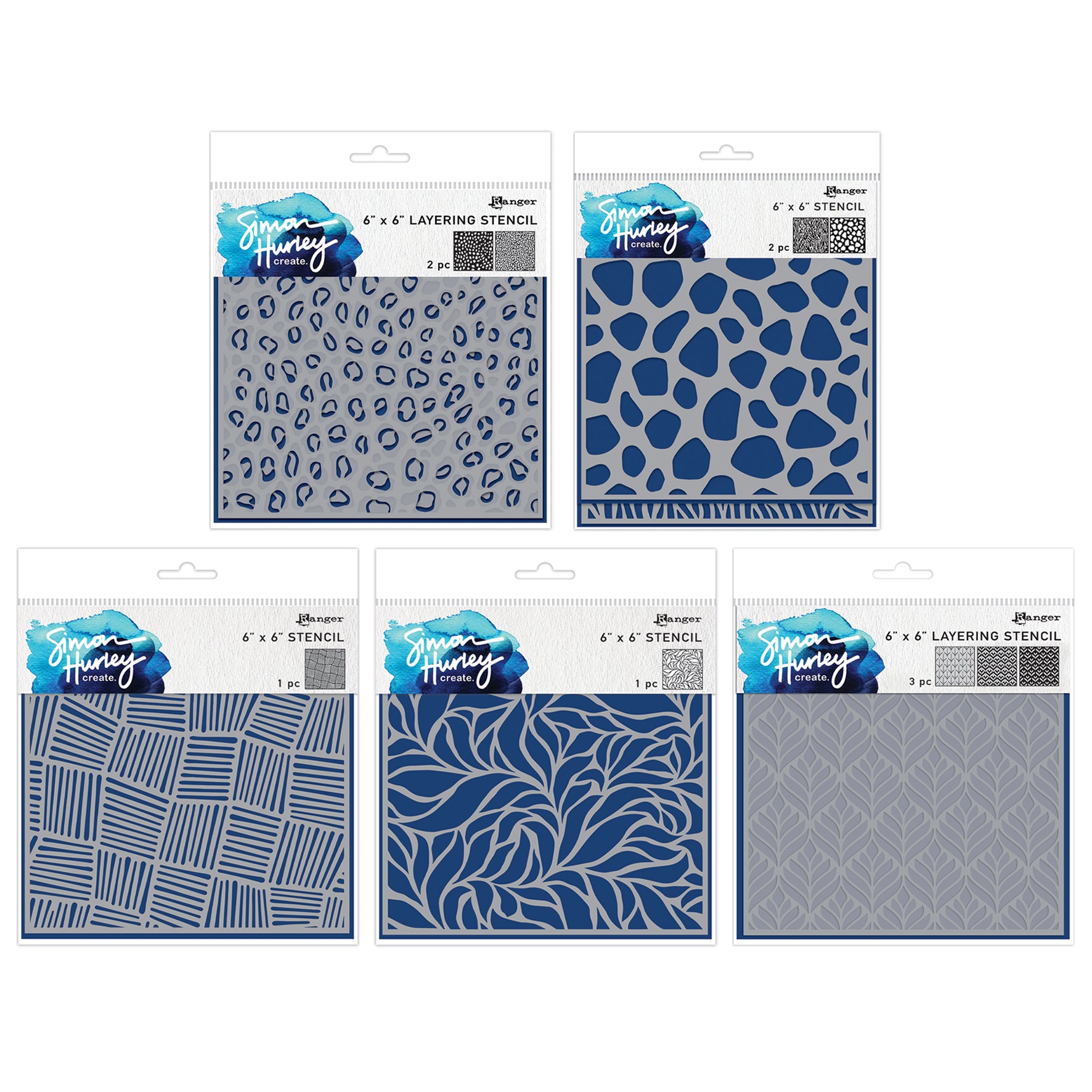 Ranger Simon Hurley create. August 2025 Stencil Bundle – AALL & Create