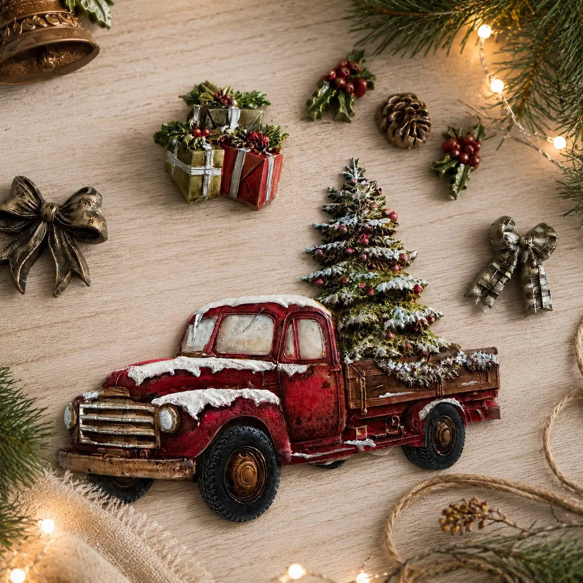 Re-Design with Prima Country Christmas Delivery 5x8 Inch Decor Moulds