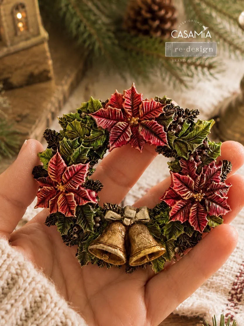 Re-Design with Prima Country Christmas Delivery 5x8 Inch Decor Moulds