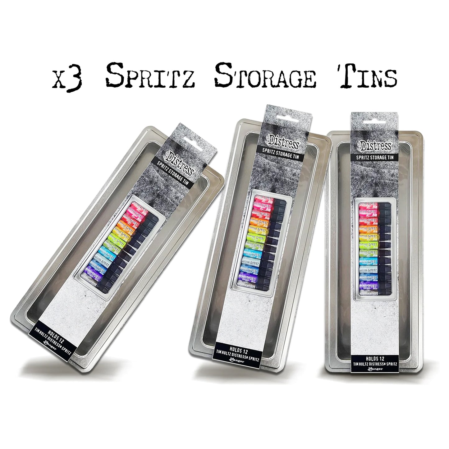 Ranger Tim Holtz Distress Spritz Storage Tins x 3