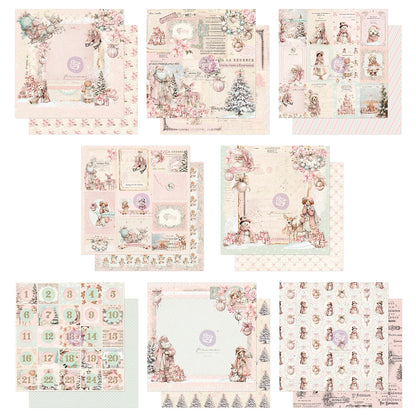 Prima Marketing Christmas Blush 12x12 Inch Paper Pad by Frank Garcia