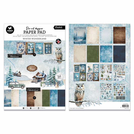 Studio Light Essentials Die-cut Paper Pad Winter Wonderland