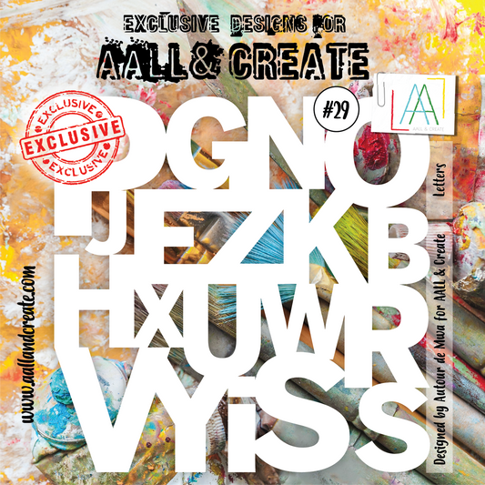 #29 - 6"x6" Stencil - Letters